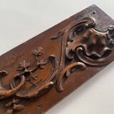 Small 19th century carved wooden wall panel