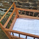 Wooden cot, vintage, 50s