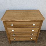 Commode en chêne 4 tiroirs