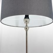 1950s Chrome & Wood Floor Lamp, Czechoslovakia, Restored