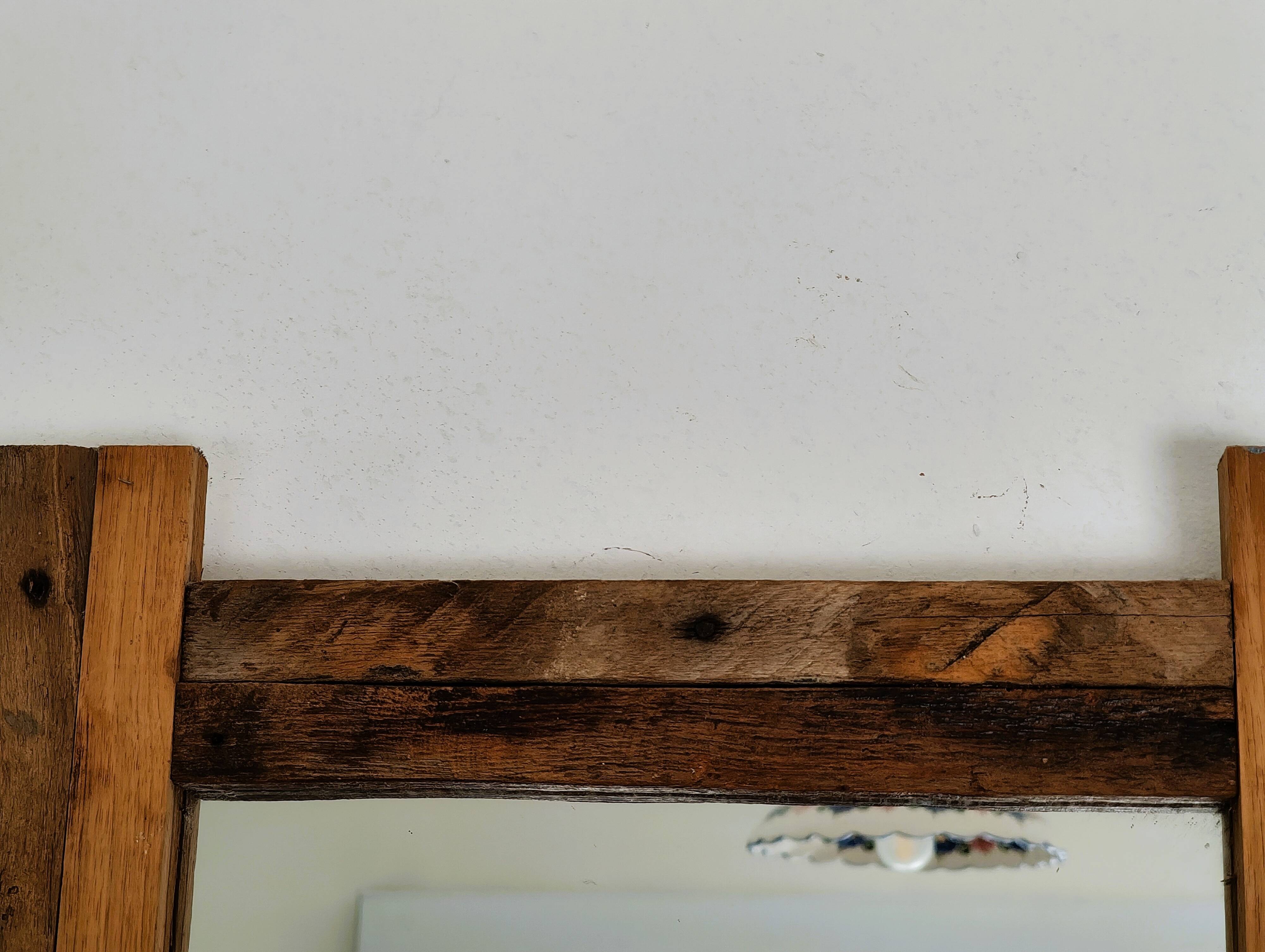 Miroir en bois recyclé
