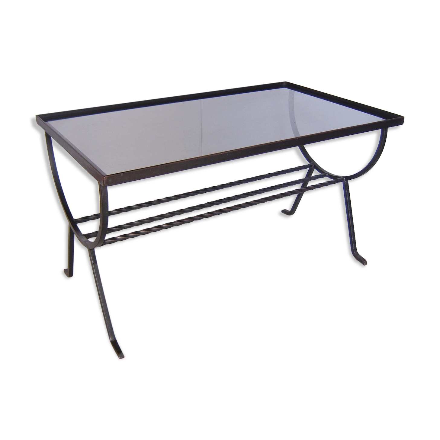 The 1960s wrought iron coffee table