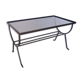 ‌‌Table basse en fer forgé des années 1960