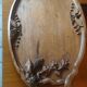 Solid mahogany serving tray