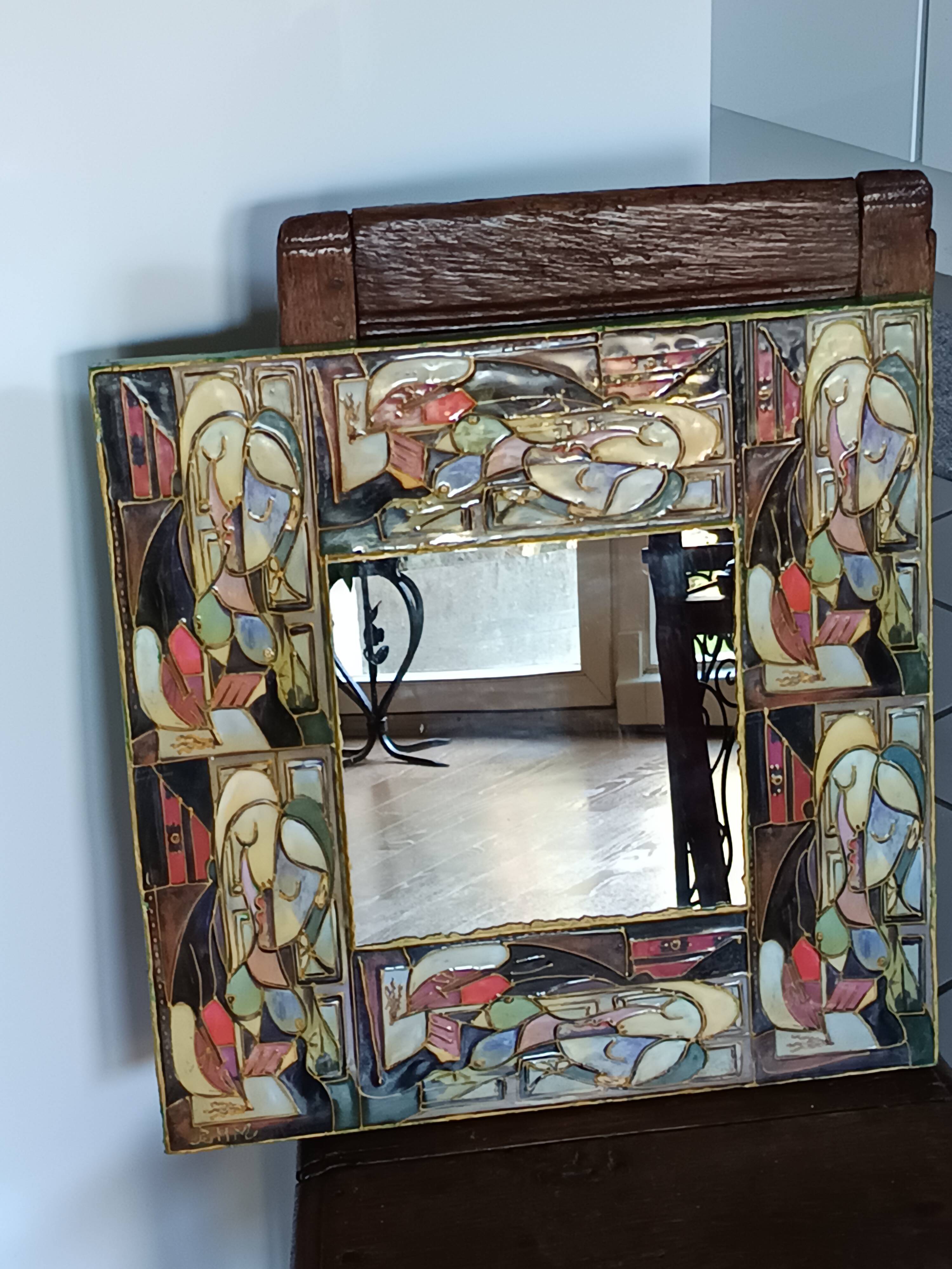 Mirror model François Lembo edition Bernard H Martin BHM Vallauris