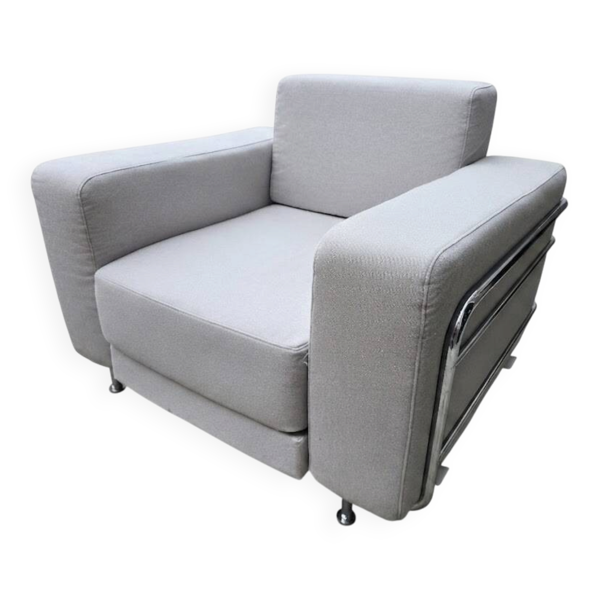 Softline silver grey armchair
