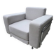 Softline silver grey armchair