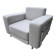 Softline silver grey armchair