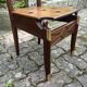 Commode scriban de marine bois laiton vintage et sa chaise