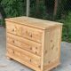 Commode anglaise rénovée en bois massif 1970