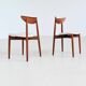 Harry Ostergaard set of eight dining chairs teak Randers 1960