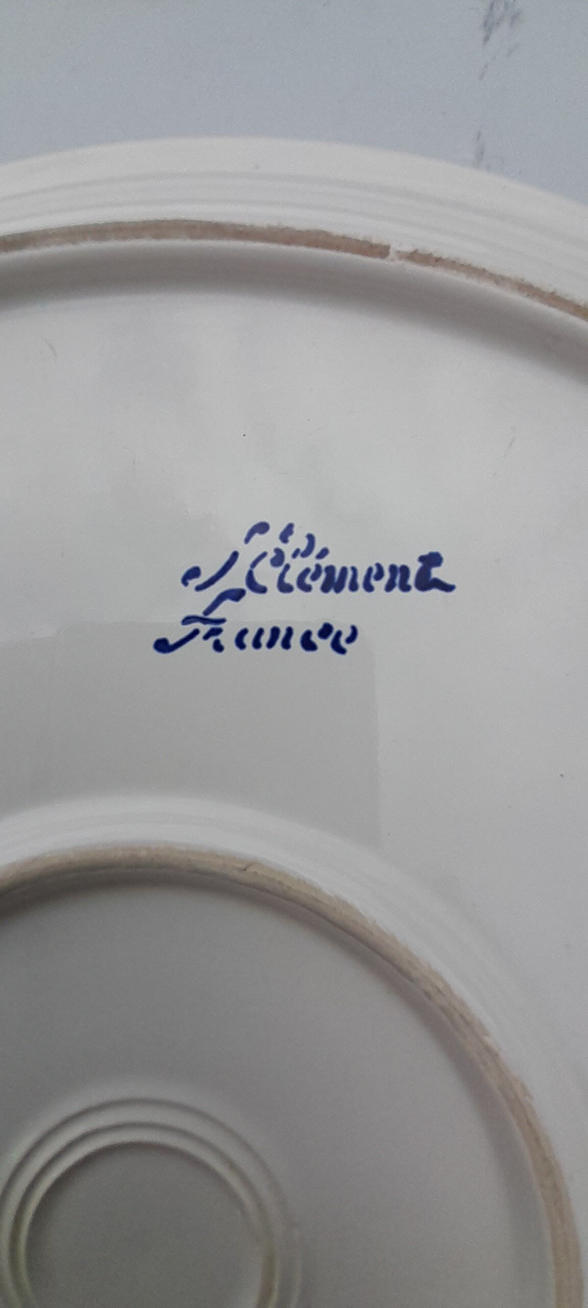 Faience pie dish of Saint Clement