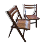 Pair of vintage folding chairs