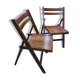 Paire de chaises pliantes vintage