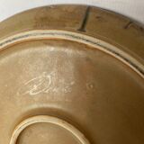 Denbac plate, flame-decorated ceramic