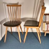 Pair of Baumann compass foot chairs
