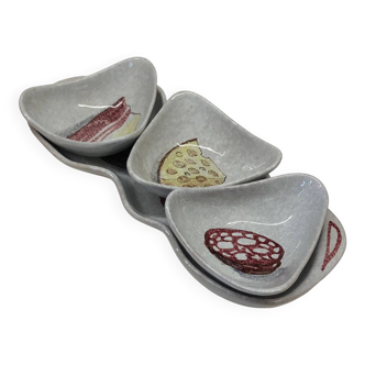Puzzle dish set by Raymor Italy
