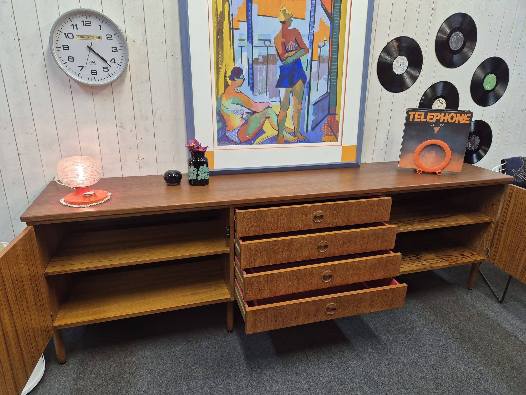 Vintage Scandinavian sideboard
