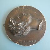 plaster medallion Louvre Museum 19th century Emile Deschamps David Angers 1829 medal