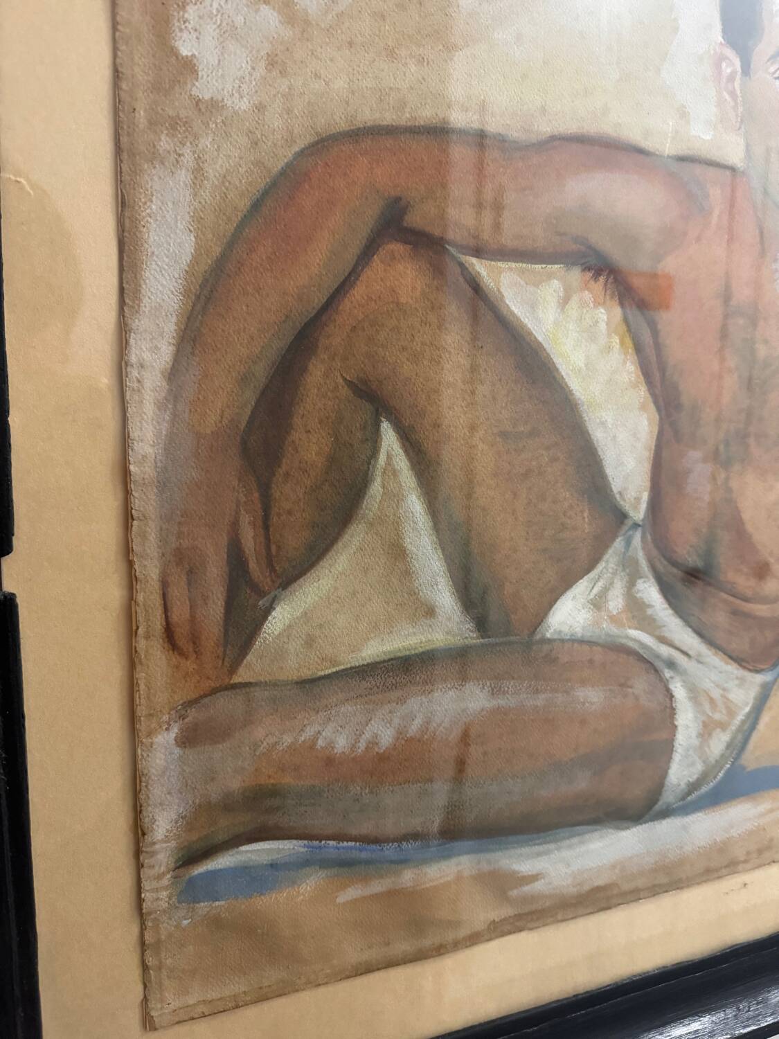 Tableau nu ancien style Art Déco