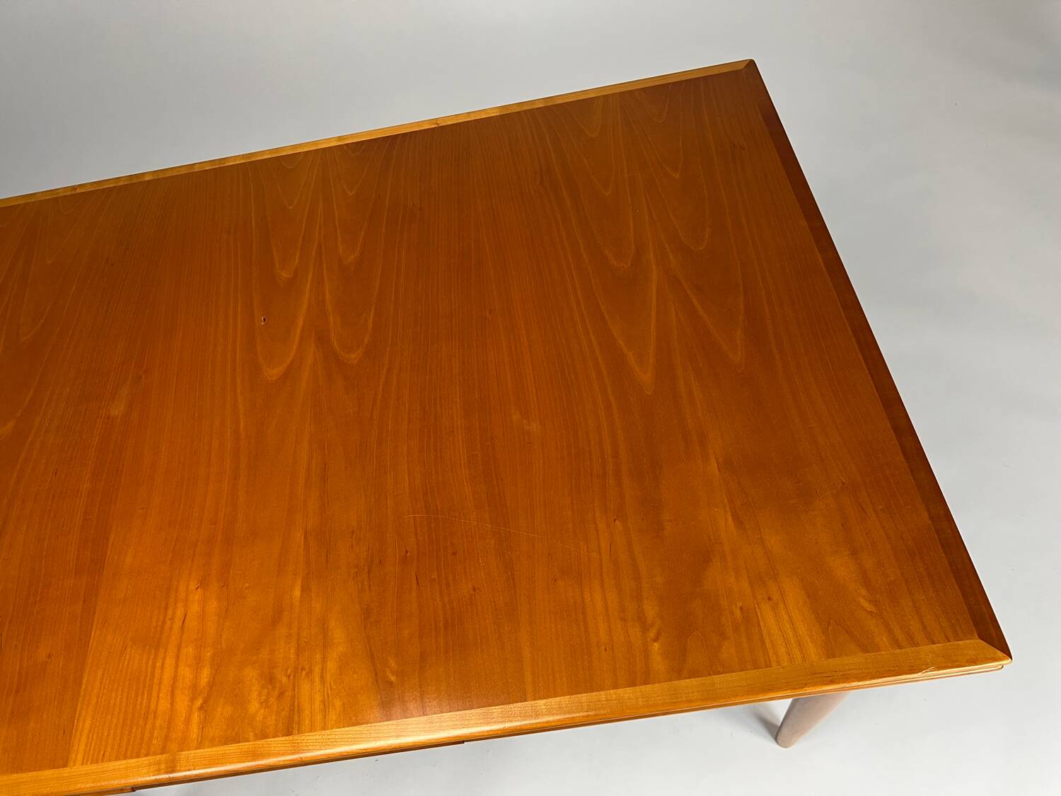 Vintage Cherrywood Dining Table Extendable 1960s Mid-Century