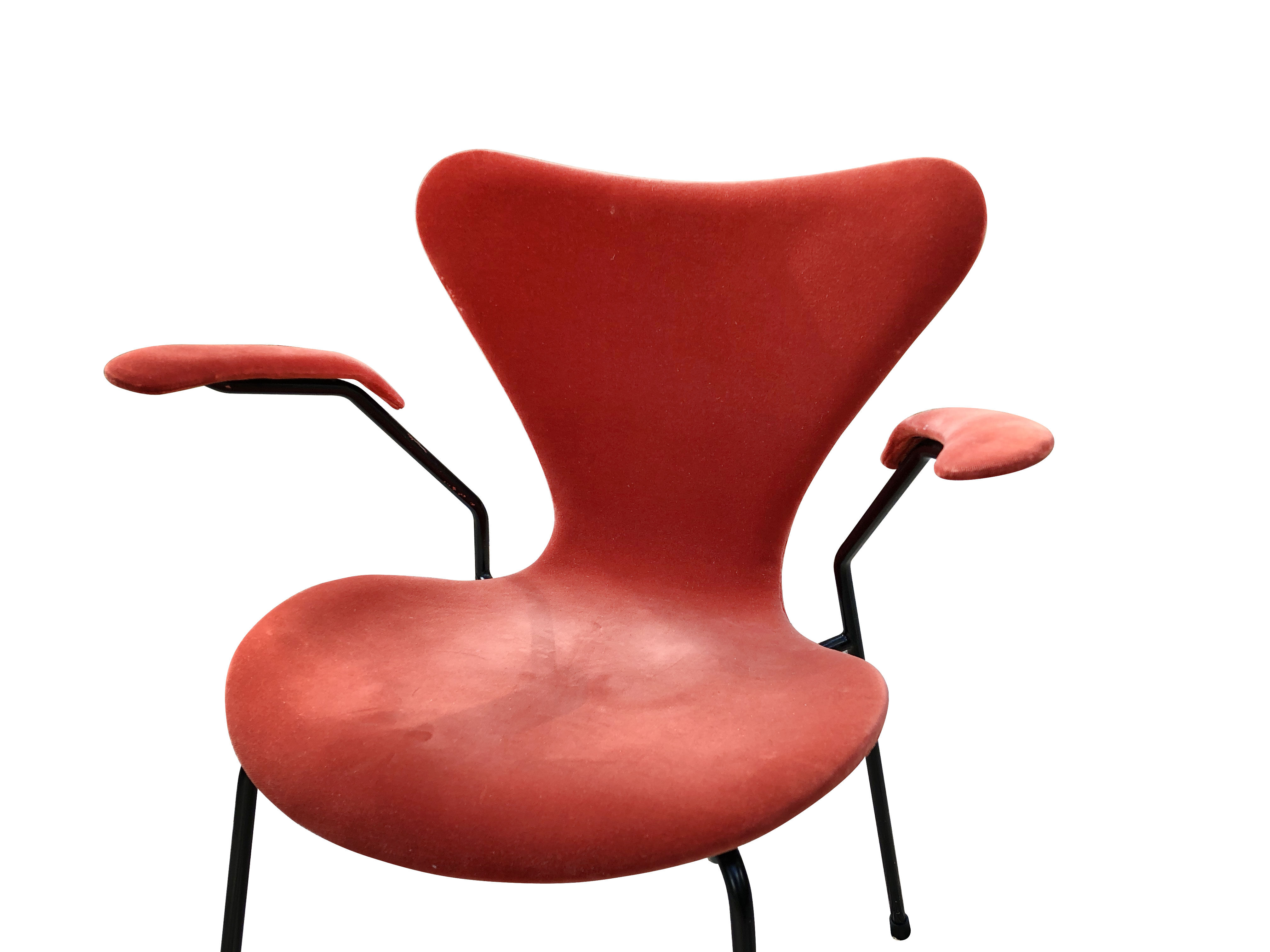 4 chaises serie 7 Arne Jacobsen pour Frtiz Hansen