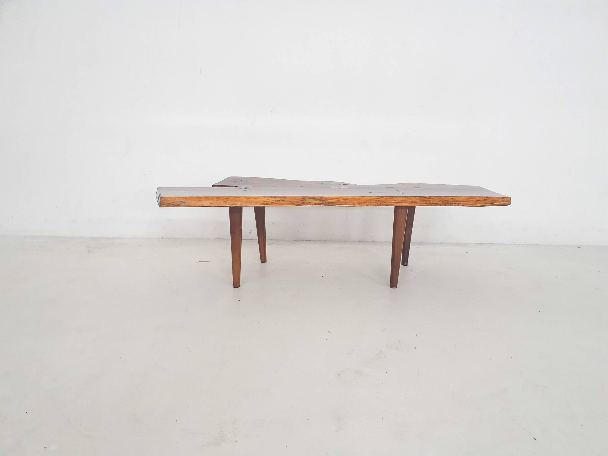 Reynolds of Ludlow tree trunk coffee table, U.K 1970's