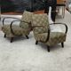 Paire de fauteuils H410 Type C vert Jindrich Halabala 1930