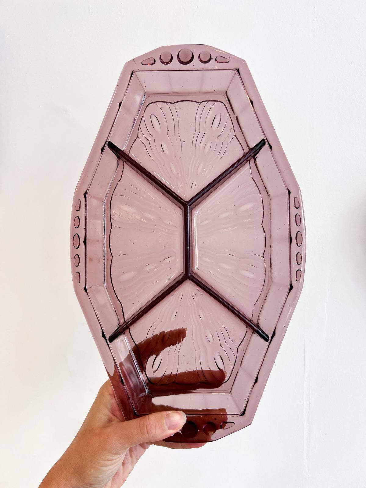 Vintage Art Deco compartmentalised plate