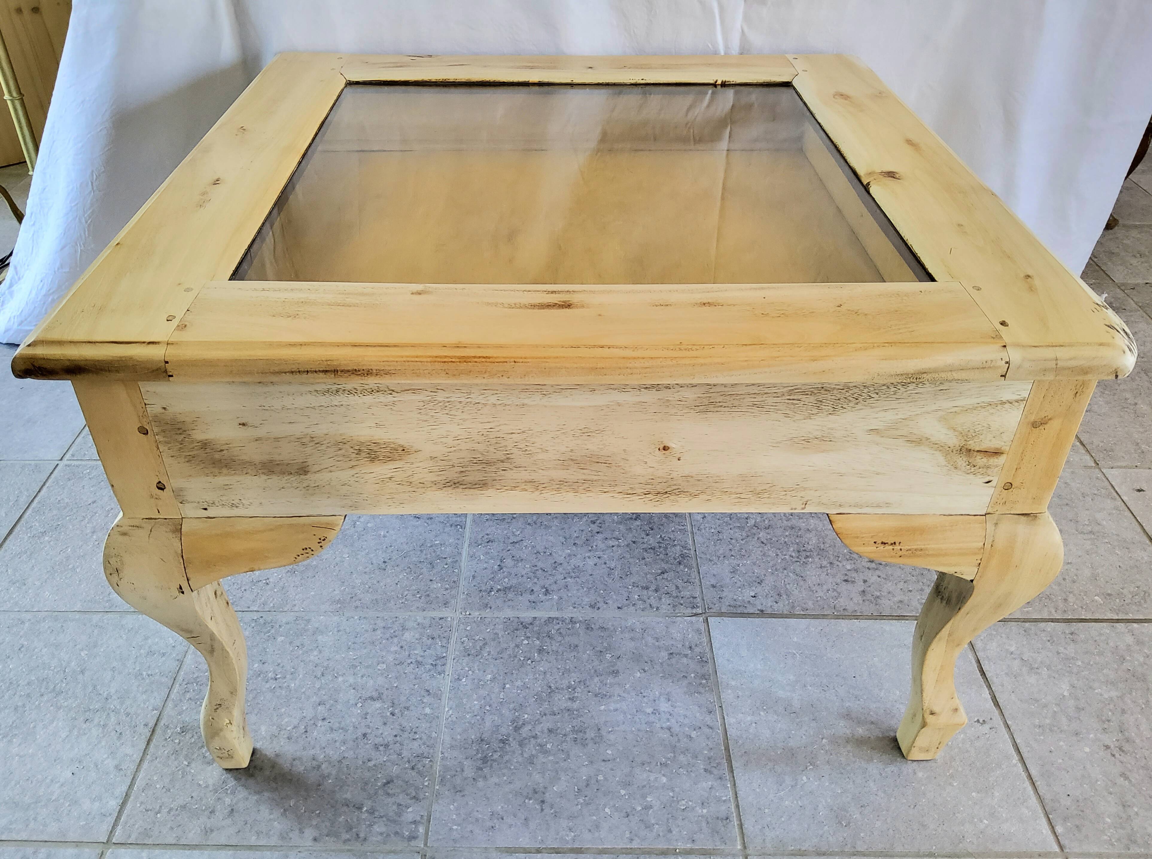 Wooden coffee table