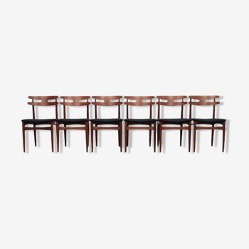 Set of six chairs, 60's, Danish design, designer: Johannes Andersen, production: Bramin