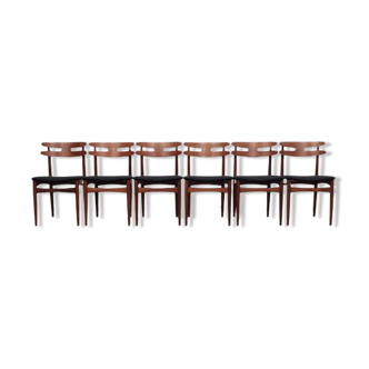 Lot de 6 chaises de Johannes Andersen, production Bramin 1960