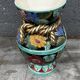 Vallauris vase signed JTF AC - Floral decoration - H 30 cm