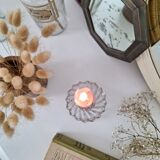 Vintage glass candle holder