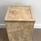 Travertine and brass column by Willy Rizzo