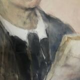 Autoportrait à l’aquarelle par Renée Prinz