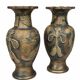 Paire de vases asiatiques vintage