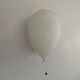 Large white plastic balloon wall light by Yves Christin for BILUMEN, 1970s, Italy.