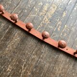 Original patina wooden farmhouse coat hook 86cm
