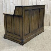 English post office in patinated fir from the 1930s