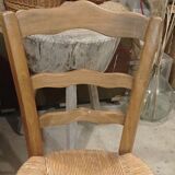 Old straw chair
