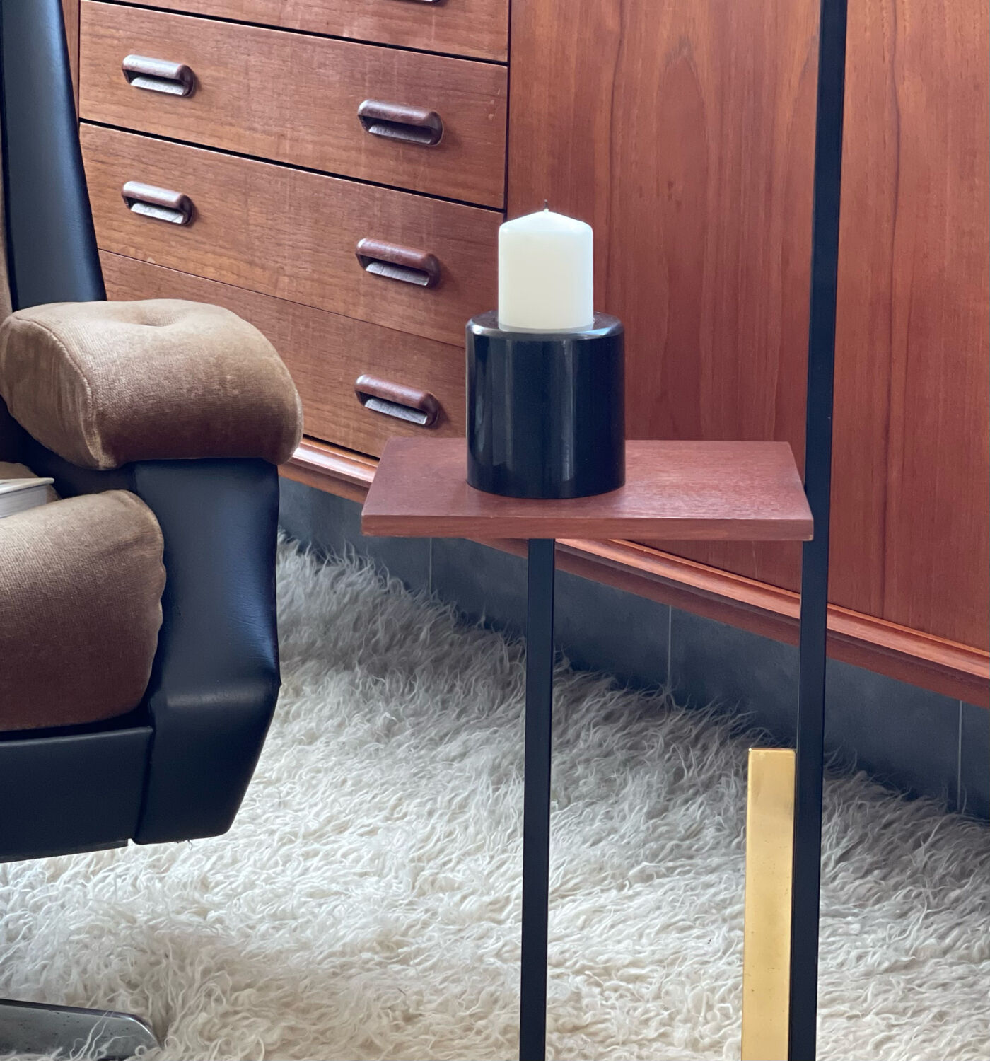 Vintage marble candle holder