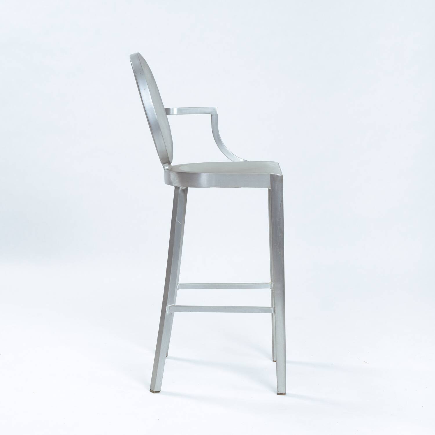 Philipe Starck Kong one arm aluminium barstool,1980s