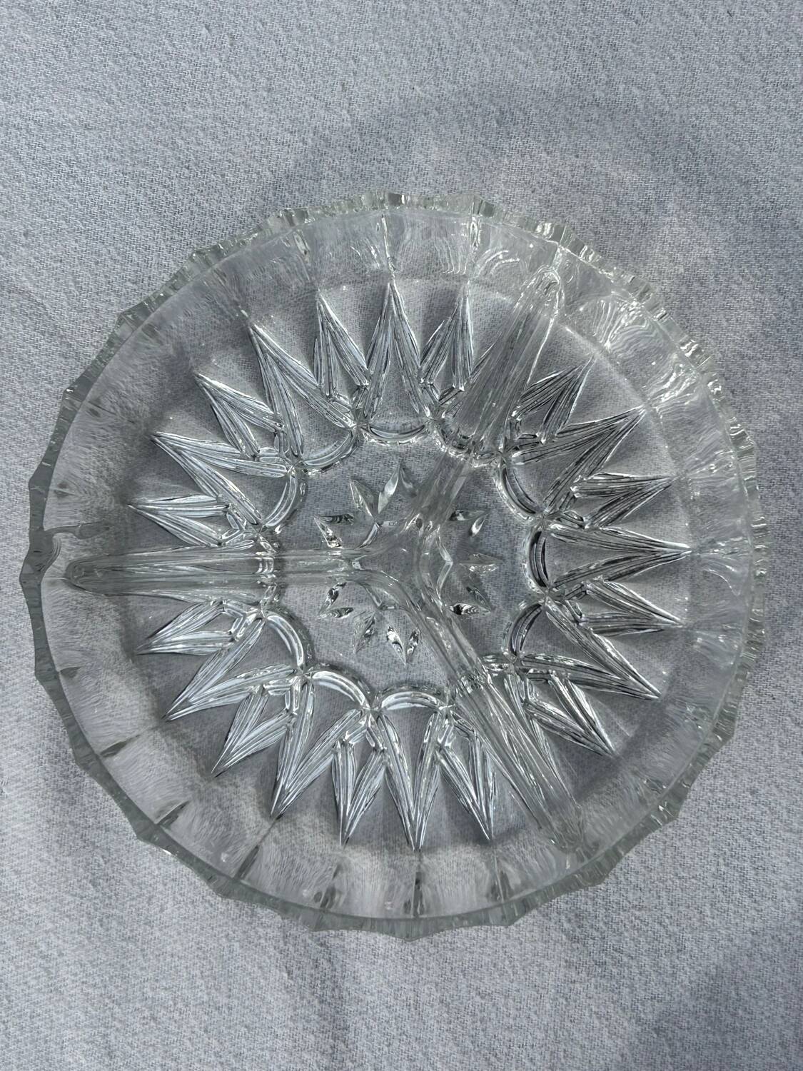 Glass serving dish - Made in France - Mid 20th century