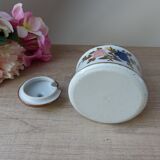 Old Great Mustard Pot with Ceramic Wicker Handle France