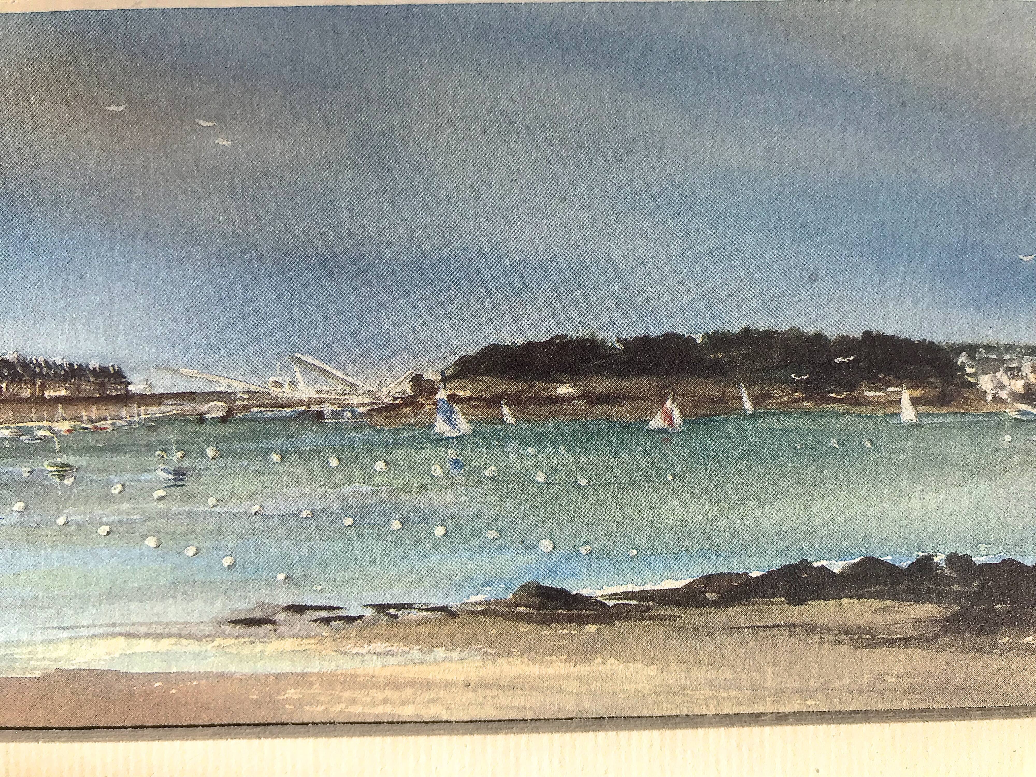 Aquarelle signée Alexandre Bonade, Saint-Malo