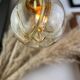 Lamp walking/suspension lamp large globe vintage molded glassware Murano smoked yellow