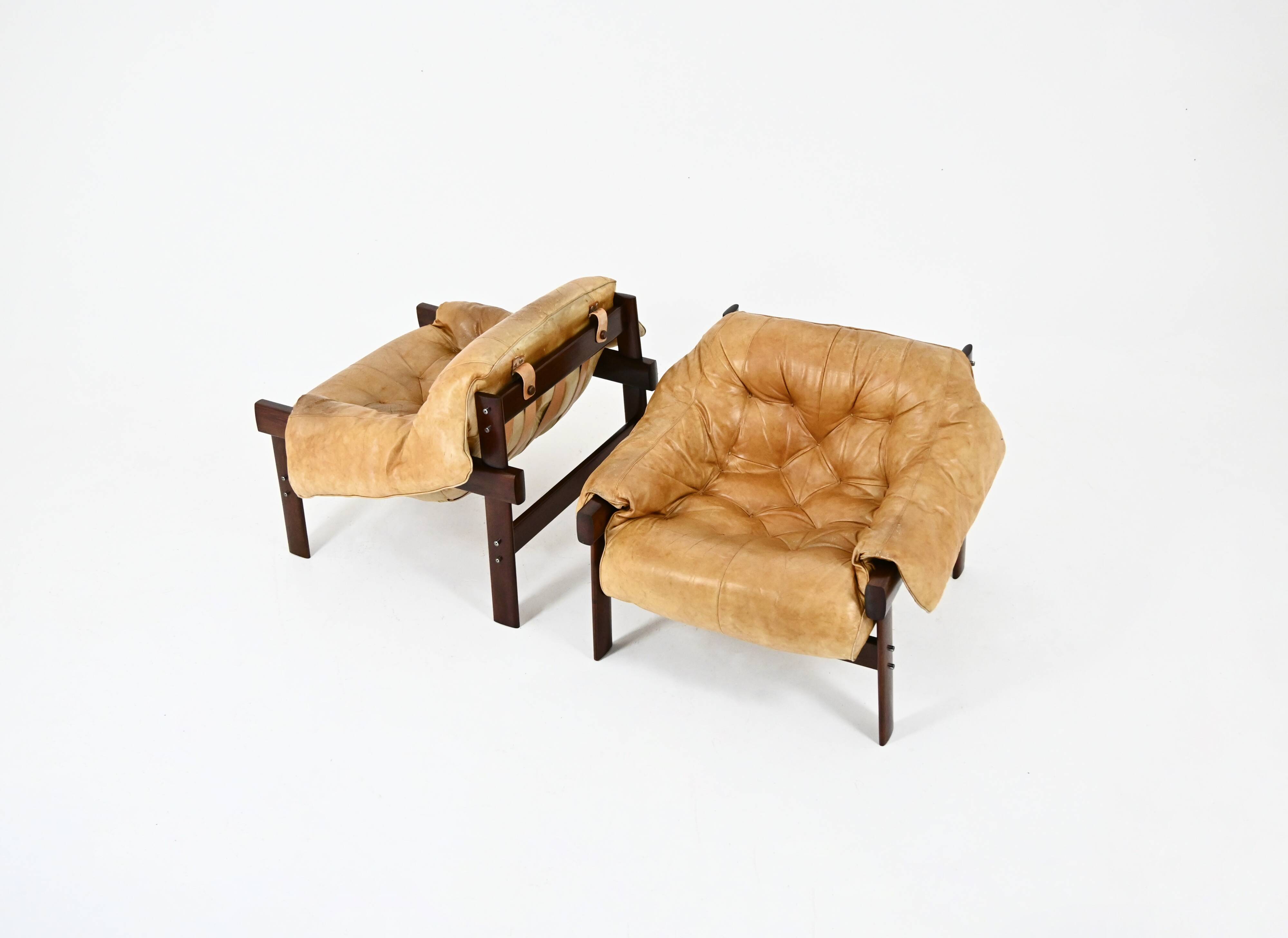 Set of 2 "MP-41" Armchairs by Percival Lafer for Lafer MP, 1970s