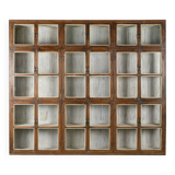 Large display case in old patinated teak