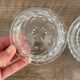 Confiturier en verre ciselé